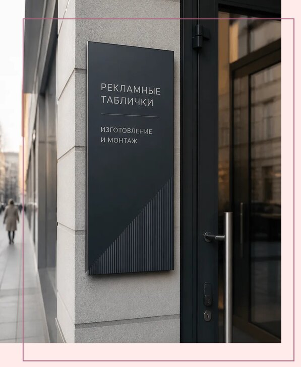 Рекламные таблички в Вязьме по цене от 4627 р. | Аванза-Взь