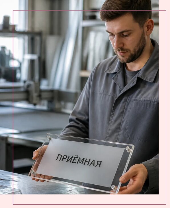 Таблички из оргстекла на заказ в Вязьме от 4010 р. | Аванза-Взь