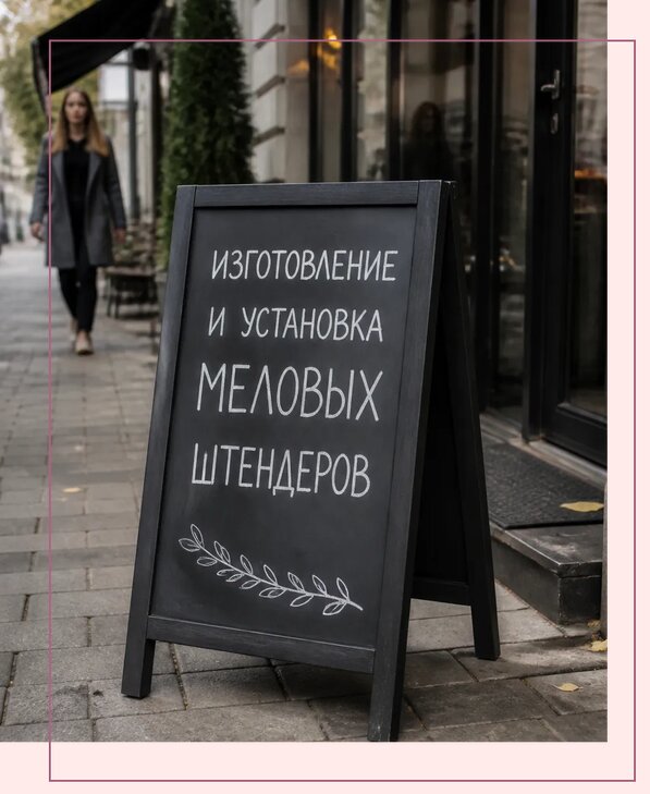 Меловые штендеры в Вязьме по цене от 6683 р. | Аванза-Взь